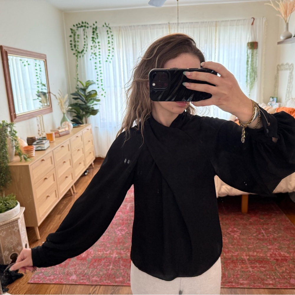 Elegant Black Women's Top